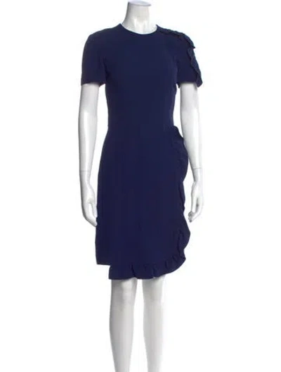 Pre-owned Prada 2018 Knee-length Dress In Blue