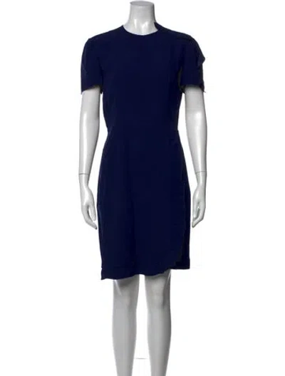 Pre-owned Prada 2018 Knee-length Dress In Blue