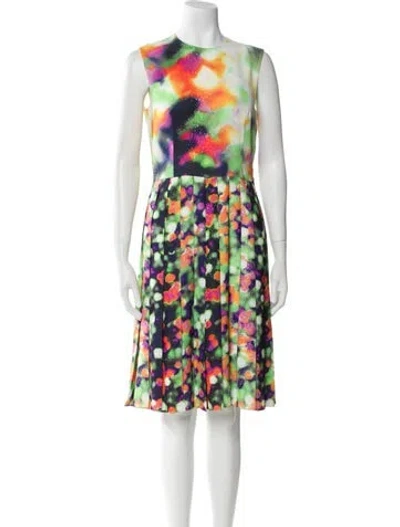 Pre-owned Prada 2018 Knee-length Dress In Green