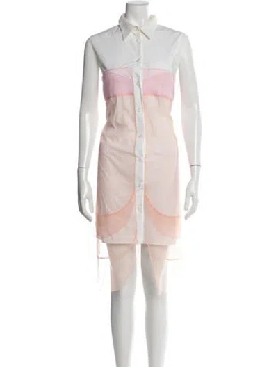 Pre-owned Prada 2018 Knee-length Dress In Neutral