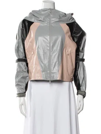 Pre-owned Prada 2018 Lamb Leather Jacket In Multi