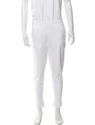 Pre-owned Prada 2018 Linea Rossa Lounge Bottoms In White