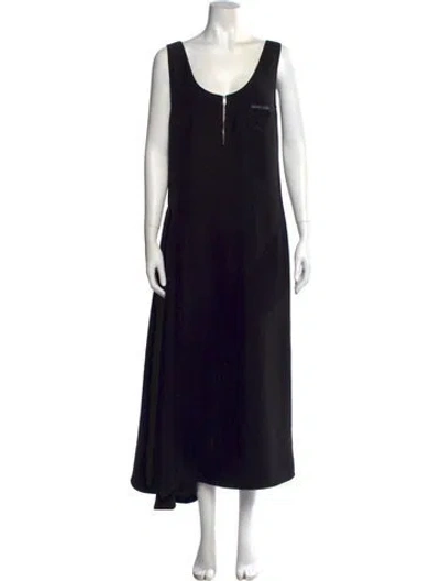 Pre-owned Prada 2018 Long Dress In Black