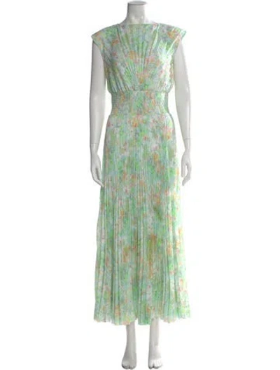 Pre-owned Prada 2018 Long Dress In Blue