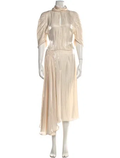 Pre-owned Prada 2018 Long Dress W/ Tags In Neutral