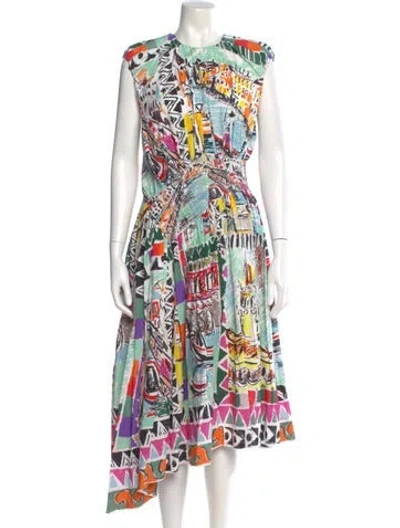 Pre-owned Prada 2018 Long Dress In White