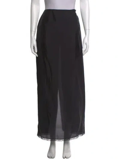 Pre-owned Prada 2018 Long Skirt In Black