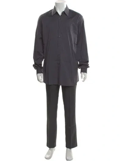 Pre-owned Prada 2018 Long Sleeve Shirt In Gray