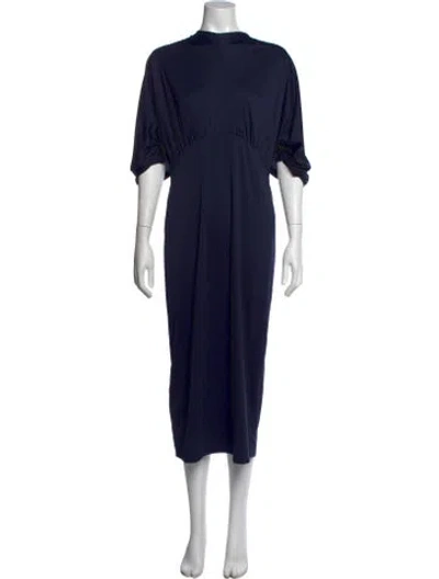 Pre-owned Prada 2018 Midi Length Dress In Blue