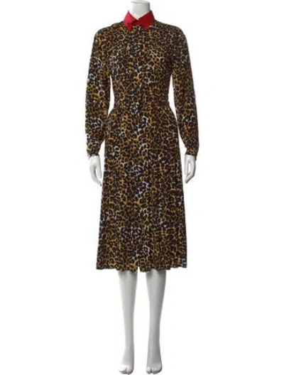 Pre-owned Prada 2018 Midi Length Dress In Neutral