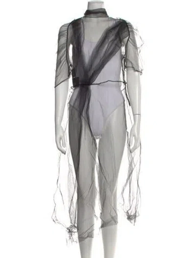 Pre-owned Prada 2018 Midi Length Dress W/ Tags In Black