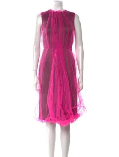 Pre-owned Prada 2018 Midi Length Dress W/ Tags In Pink