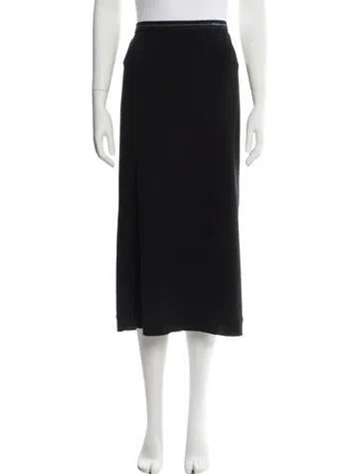 Pre-owned Prada 2018 Midi Length Skirt In Black