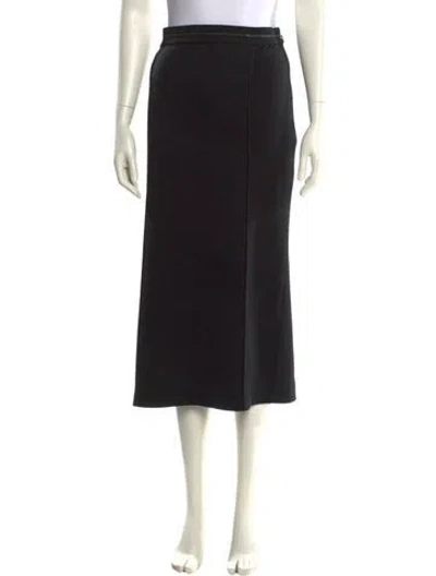 Pre-owned Prada 2018 Midi Length Skirt In Black