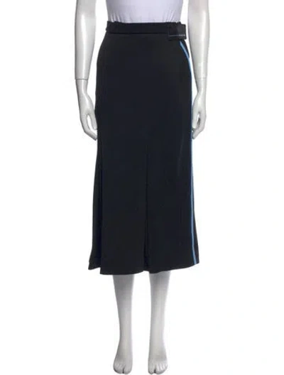Pre-owned Prada 2018 Midi Length Skirt In Black