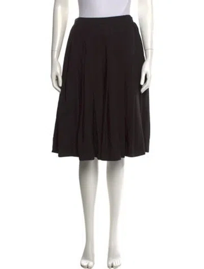 Pre-owned Prada 2018 Midi Length Skirt In Black