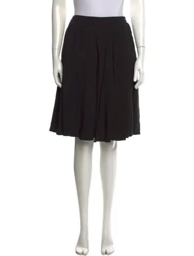 Pre-owned Prada 2018 Midi Length Skirt In Black
