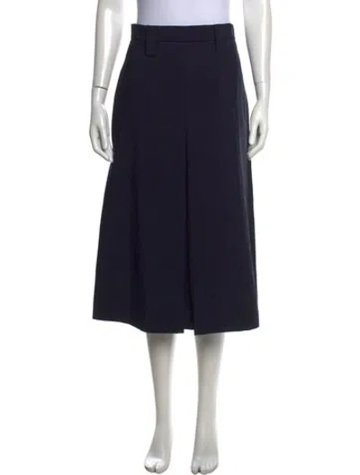 Pre-owned Prada 2018 Midi Length Skirt In Blue