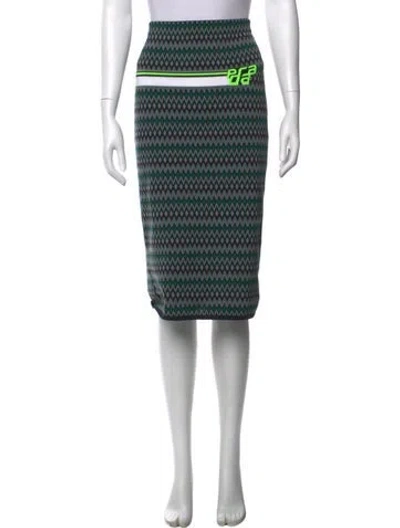 Pre-owned Prada 2018 Midi Length Skirt In Gray