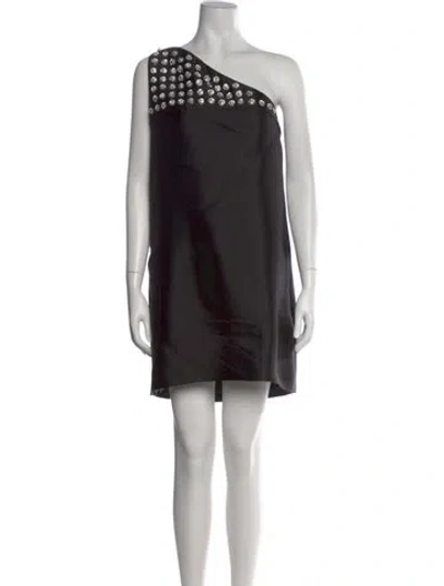 Pre-owned Prada 2018 Mini Dress In Black