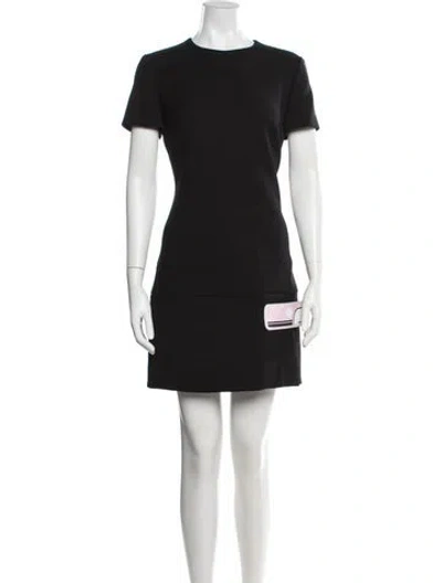 Pre-owned Prada 2018 Mini Dress In Black