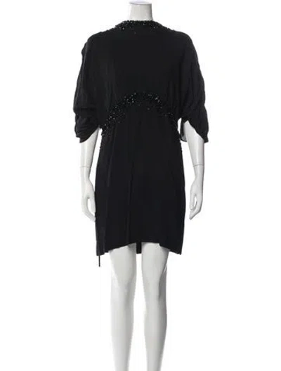 Pre-owned Prada 2018 Mini Dress W/ Tags In Black