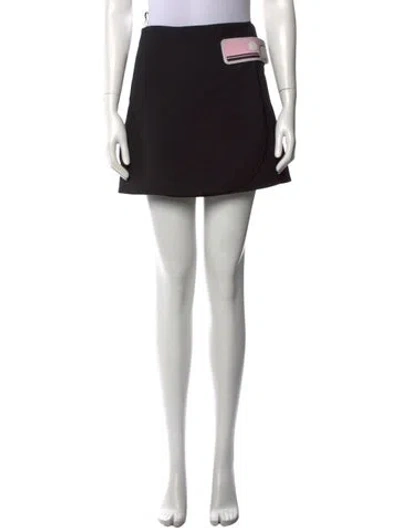 Pre-owned Prada 2018 Mini Skirt In Black