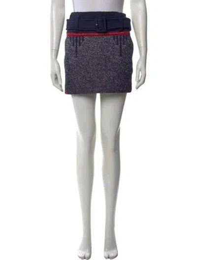 Pre-owned Prada 2018 Mini Skirt In Blue