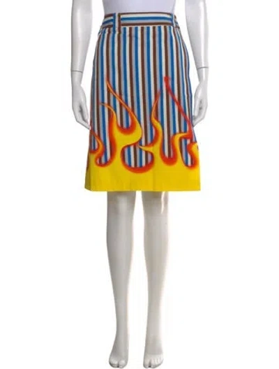 Pre-owned Prada 2018 Mini Skirt In Blue