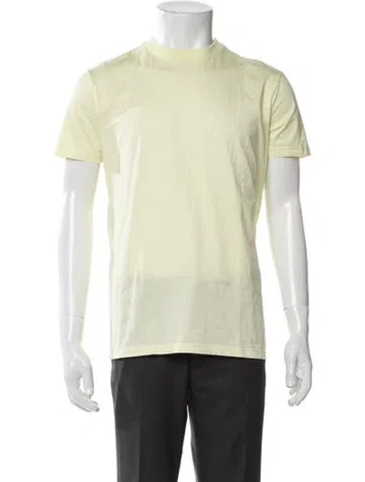 Pre-owned Prada 2018 Mock Neck T-shirt In Yellow