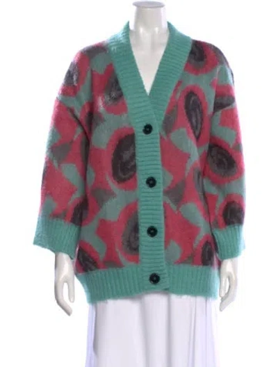 Pre-owned Prada 2018 Mohair Sweater In Green