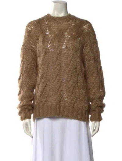 Pre-owned Prada 2018 Mohair Sweater In Neutral