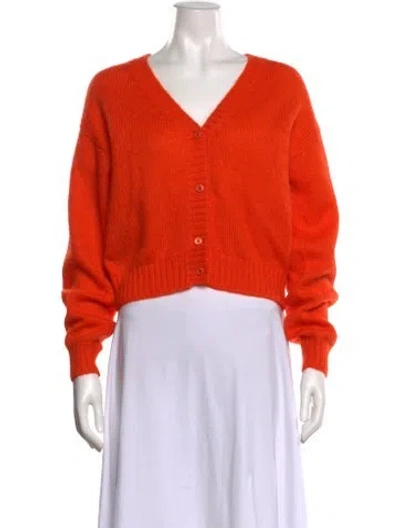 Pre-owned Prada 2018 Mohair Sweater In Orange