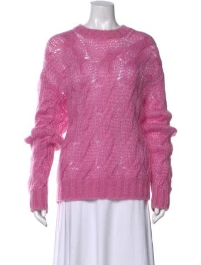 Pre-owned Prada 2018 Mohair Sweater In Pink