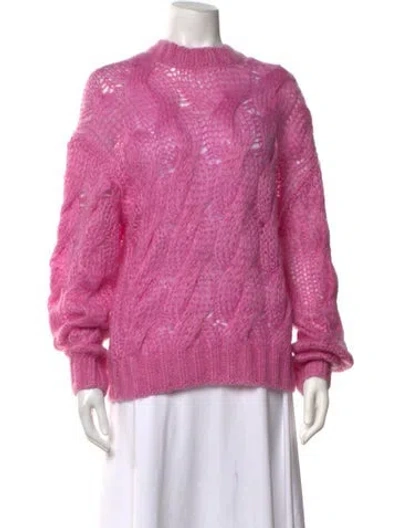 Pre-owned Prada 2018 Mohair Sweater In Pink