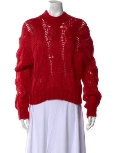 Pre-owned Prada 2018 Mohair Sweater In Red