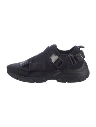 Pre-owned Prada 2018 Neoprene Sneakers In Black