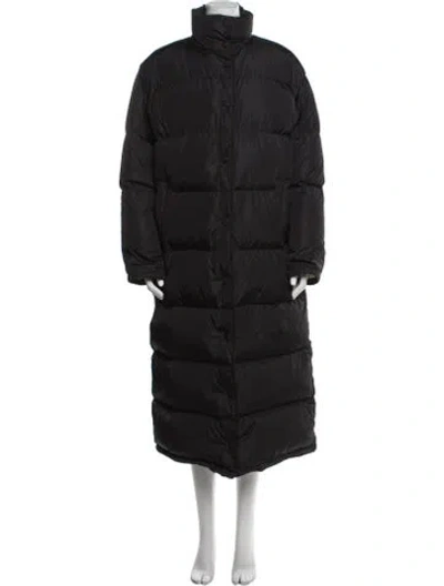 Pre-owned Prada 2018 Nylon Down Coat In Black