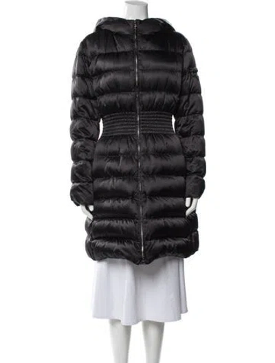Pre-owned Prada 2018 Nylon Down Coat In Black