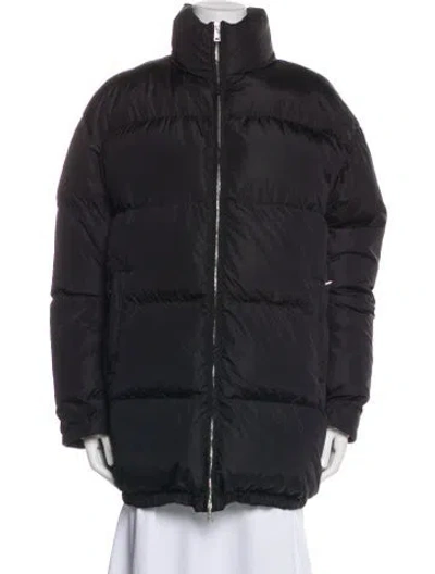 Pre-owned Prada 2018 Nylon Down Jacket In Black
