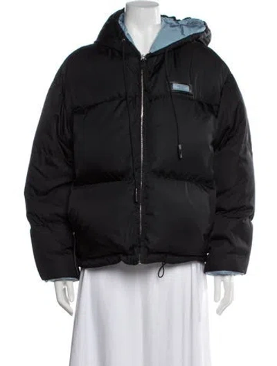 Pre-owned Prada 2018 Nylon Down Jacket In Black