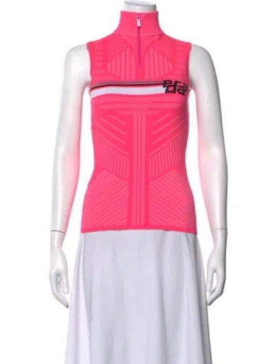 Pre-owned Prada 2018 Patterned Top In Pink
