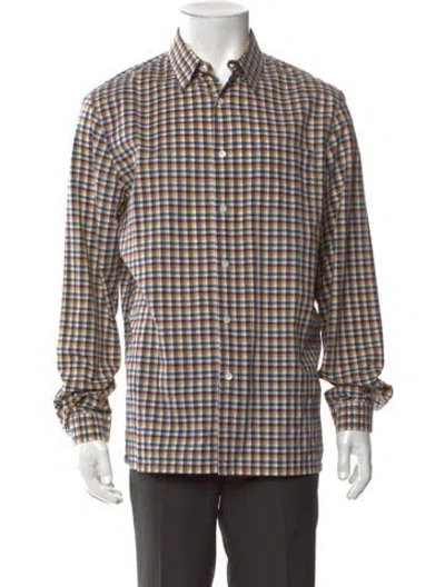 Pre-owned Prada 2018 Plaid Print Shirt In Multi