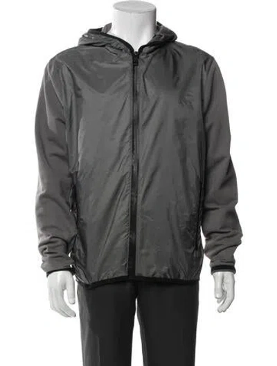 Pre-owned Prada 2018 Puffer Coat In Gray
