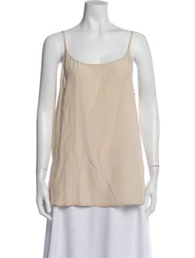 Pre-owned Prada 2018 Scoop Neck Top In Neutral