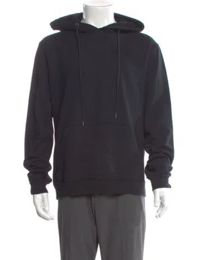Pre-owned Prada 2018 Signature Logo Hoodie In Black