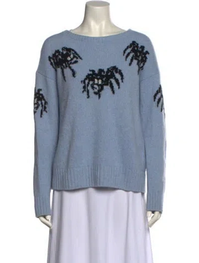 Pre-owned Prada 2018 Spider Sweater In Blue