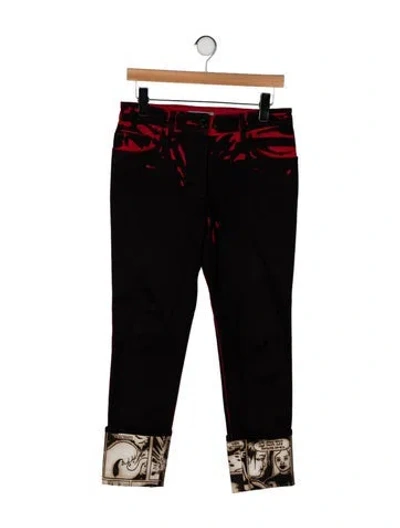 Pre-owned Prada 2018 Straight Leg Jeans In Black