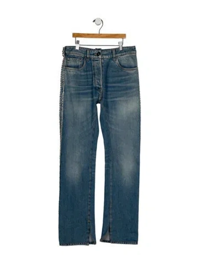 Pre-owned Prada 2018 Straight Leg Jeans In Blue