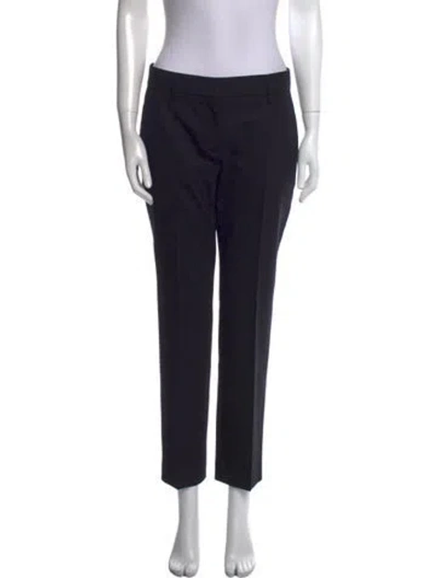 Pre-owned Prada 2018 Straight Leg Pants In Black